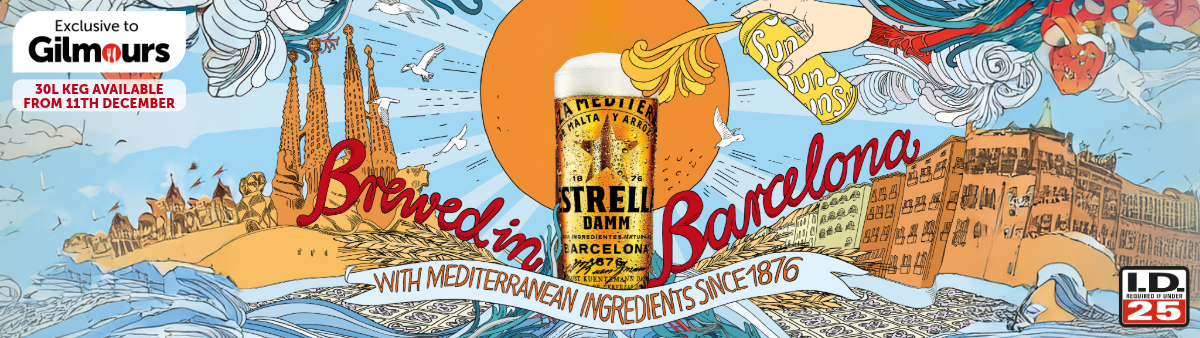 Gilmours exclusive partnership with Estrella Damm